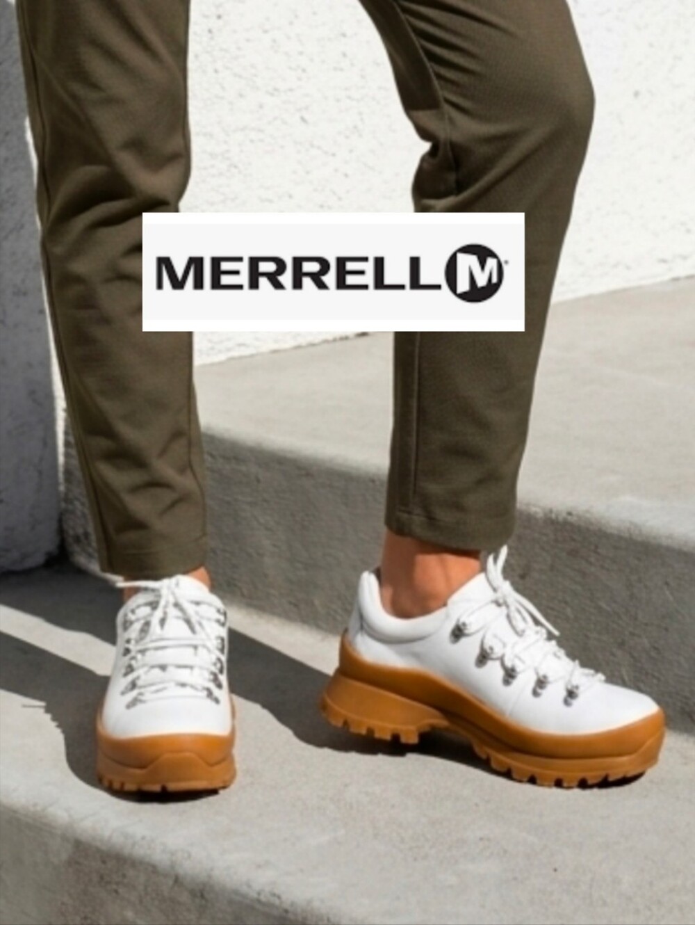 Merrell NEW Bristol Womens 10 41 White Leather WP Hiking Shoes